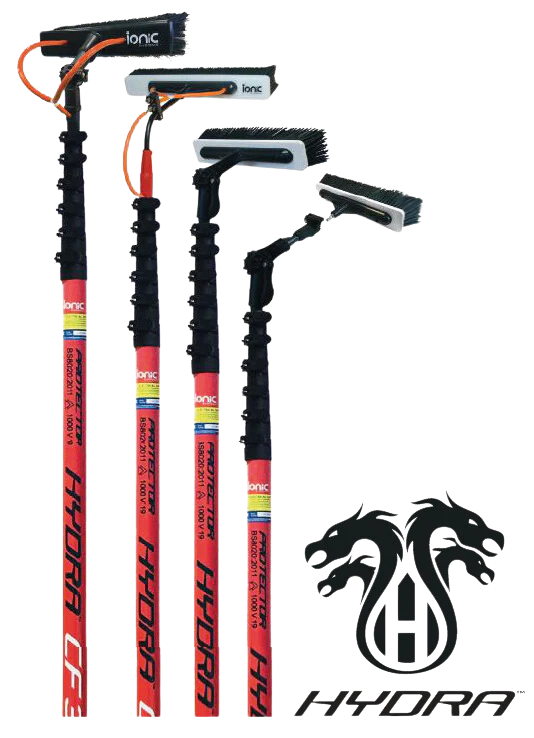 Hydra Carbon Telescopische Steel – De volgende generatie koolstoftechnologie – Complete set voor professionele reiniging