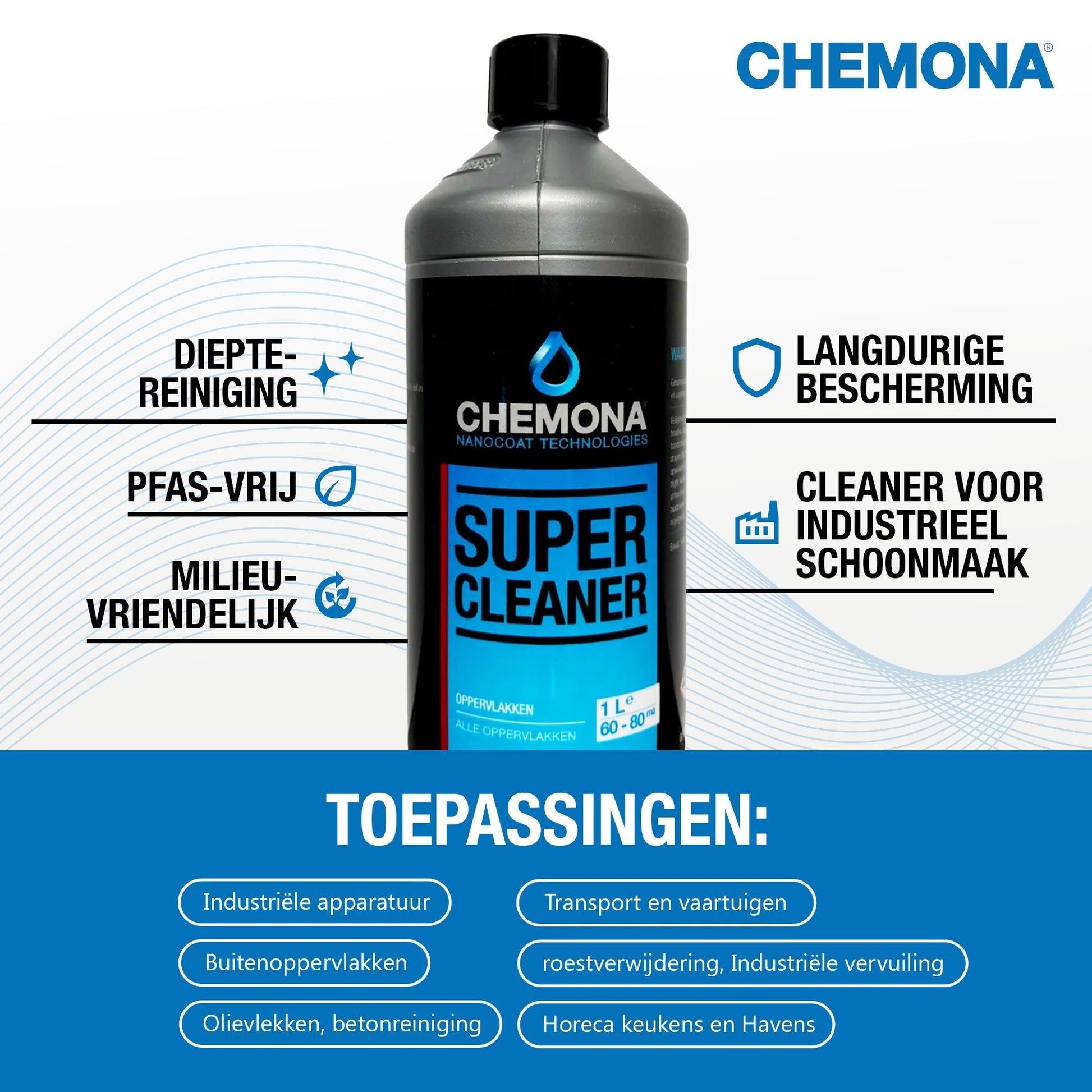 Super Cleaner buiten toepassing