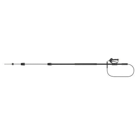 Telescopische lans, lengte: 3200 – 7800 mm, aansluiting: M22 buitendraad (AG).